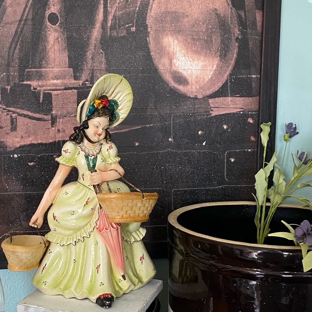Gorgeous vintage German Plaster Figurine Late 1800’s